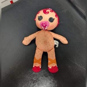 Lalaloopsy Babies 2013. Orange Soft Body. Plastic. Head . Pink Hair. Fair.